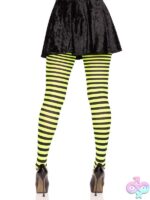 Nylon Striped Tights