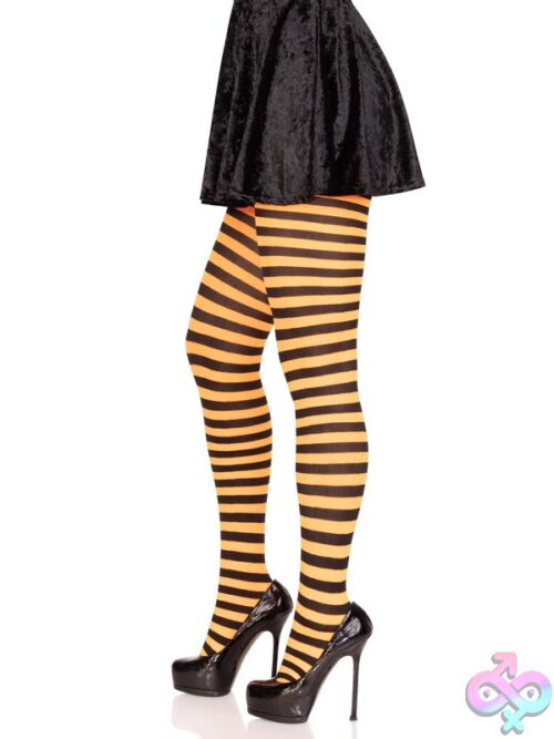 Nylon Striped Tights