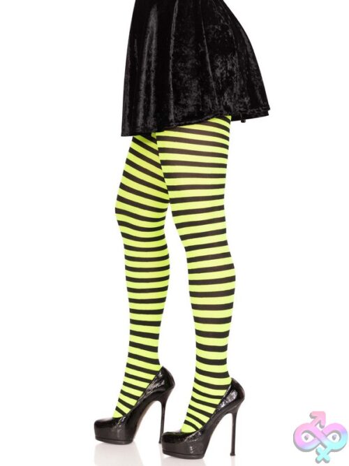 Nylon Striped Tights