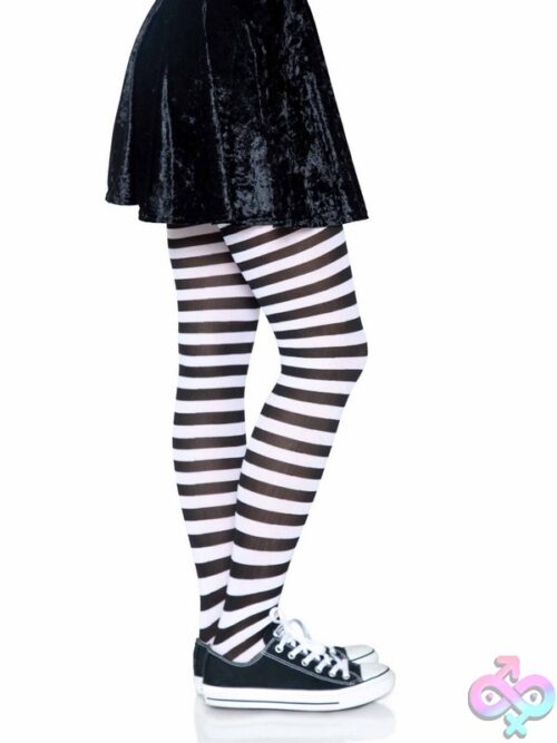 Nylon Striped Tights