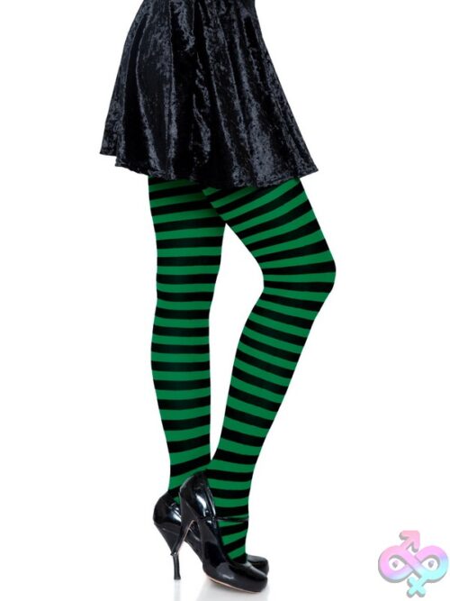 Nylon Striped Tights
