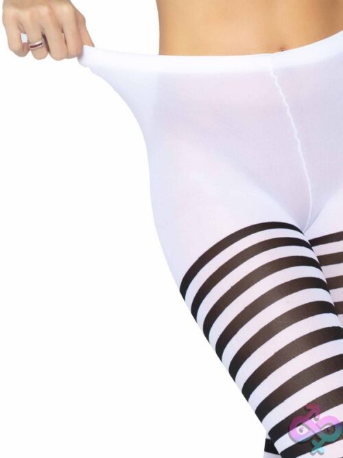Nylon Striped Tights