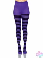 Nylon Striped Tights