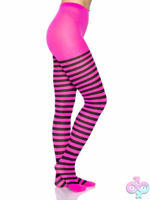 Nylon Striped Tights