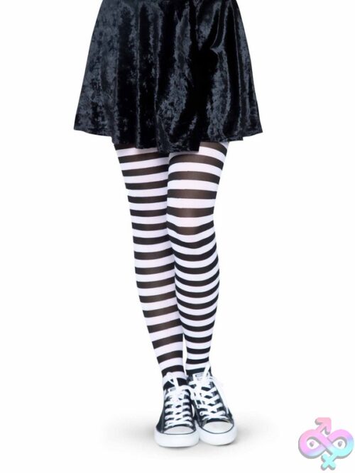 Nylon Striped Tights