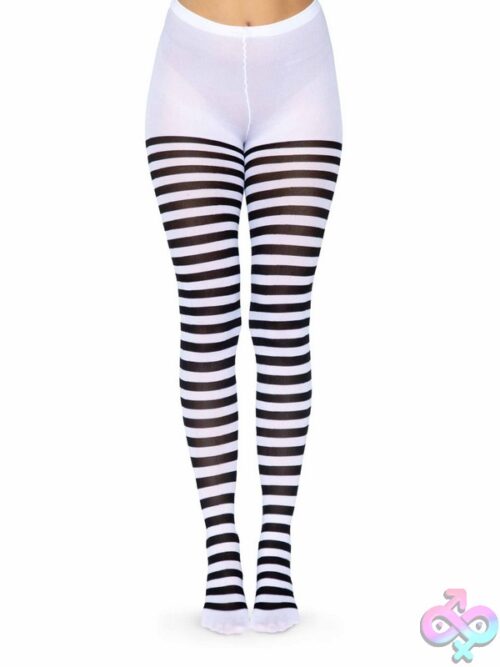 Nylon Striped Tights