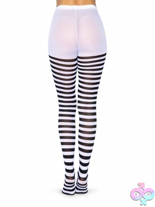 Nylon Striped Tights