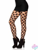 Hardcore Net Tights by Leg Avenue — bold fishnet lingerie stockings