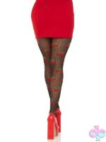 Spandex Sheer Polka Dot Cherry Tights