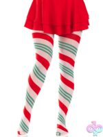 Holiday Ribbon Striped Tights