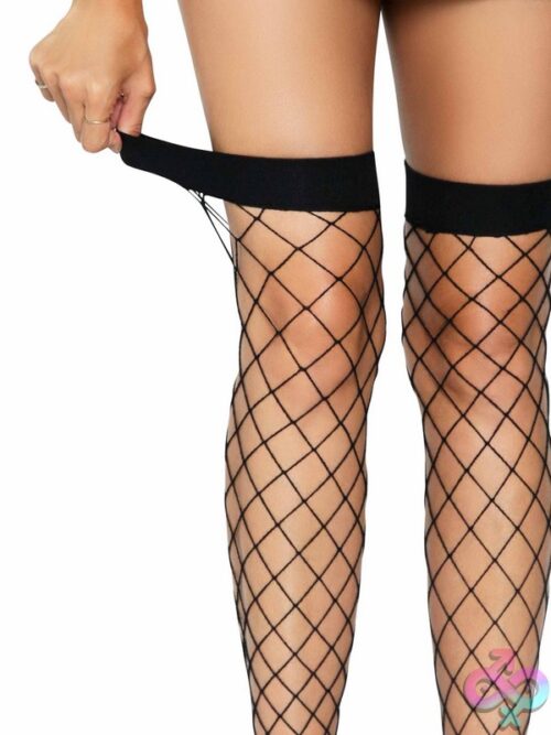 Fence Net Thigh Highs
