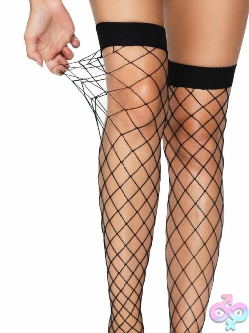 Fence Net Thigh Highs
