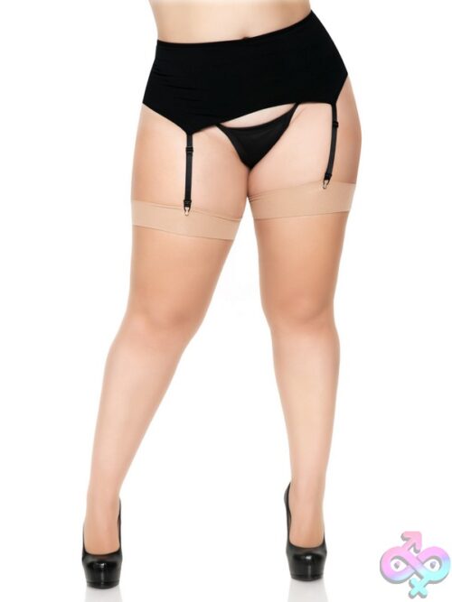 Plus Size Micro Net Spandex Stockings