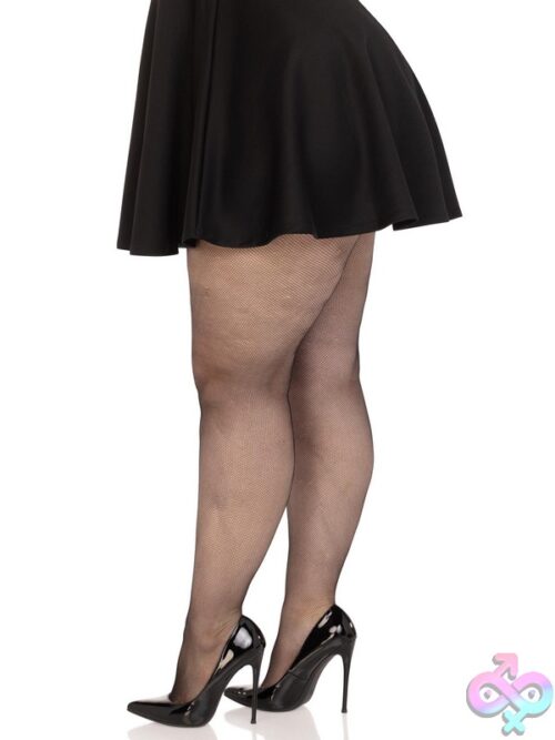 Plus Size Spandex Micro Net Tights