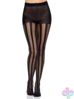 Sheer Tights Opaque Vertical Stripes