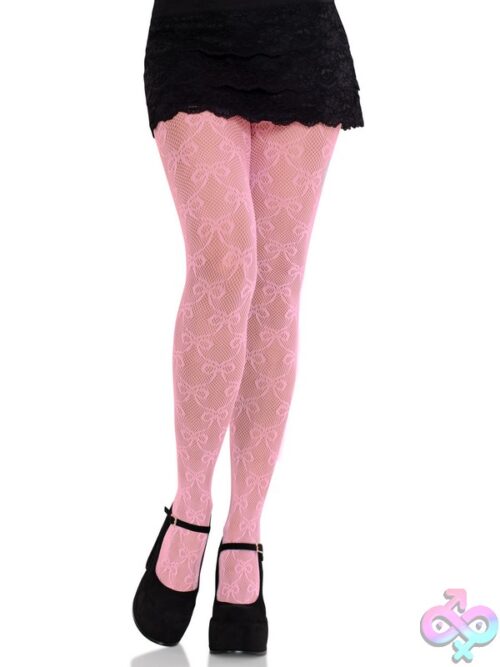 Bow Net Tights