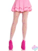 Rosette Jacquard Spandex Sheer Tights