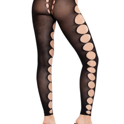 Seamless Opaque Cut Out Footless Tights