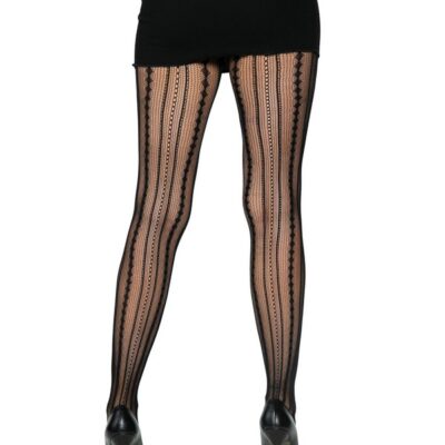 Vintage Pinstripe Net Tights