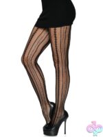 Vintage Pinstripe Net Tights