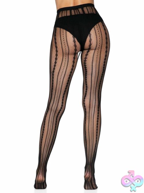 Vintage Pinstripe Net Tights