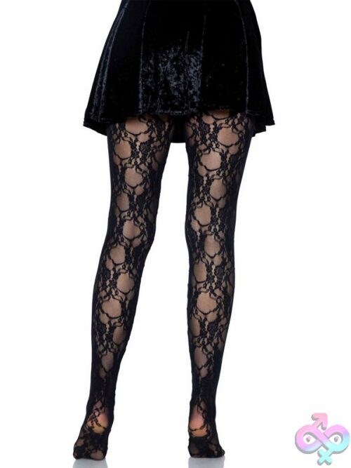 Floral Lace Tights