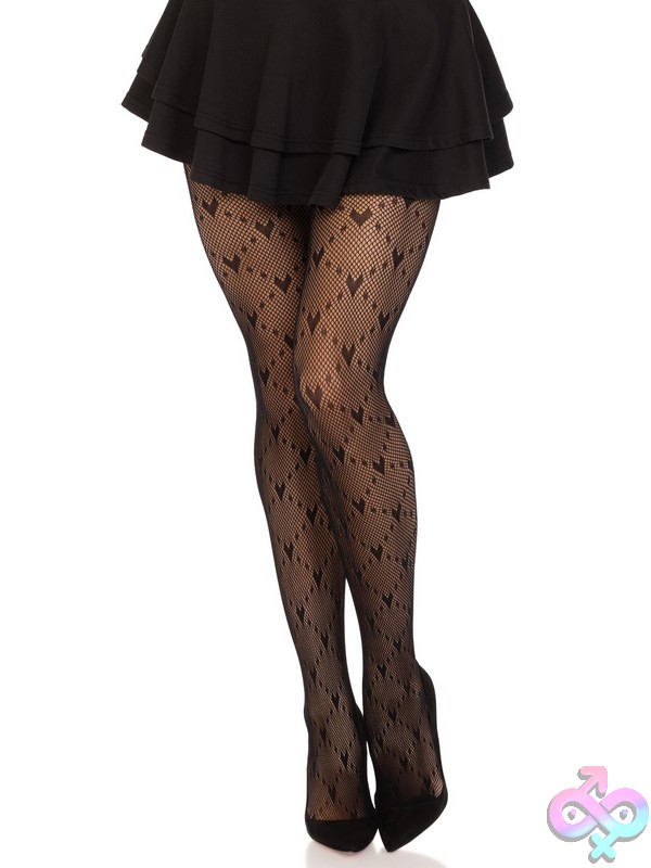 Discreet-Toys-Leg-Avenue-Hosiery-9704_01_001 Love Struck Heart Net Tights By Leg Avenue — Heart Pattern Sheer Stockings