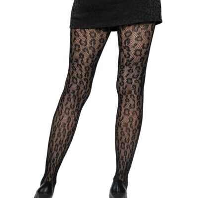 Leopard Net Tights