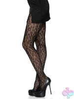 Leopard Net Tights