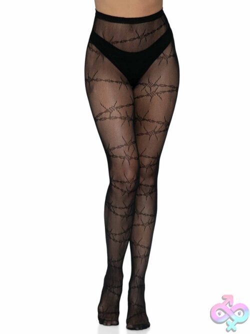 Barbed Wire Fishnet Tights