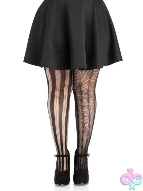 Harlequin Net Tights 9726x by Leg Avenue — diamond pattern net hosiery