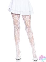 Seamless Chantilly Floral Lace Tights
