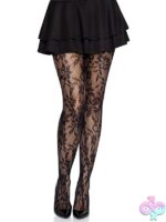 Seamless Chantilly Floral Lace Tights