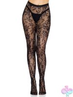 Seamless Chantilly Floral Lace Tights