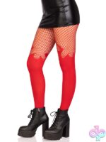 Opaque Flame Tights Fishnet Top