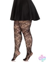 Plus Size Wild Rose Net Tights