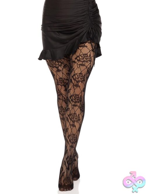 Wild Rose Net Tights