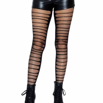 Fishnet Tights Double Layer Shredded Spandex by Leg Avenue