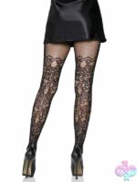 Floral Vine Net Tights