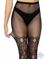 Floral Vine Net Tights