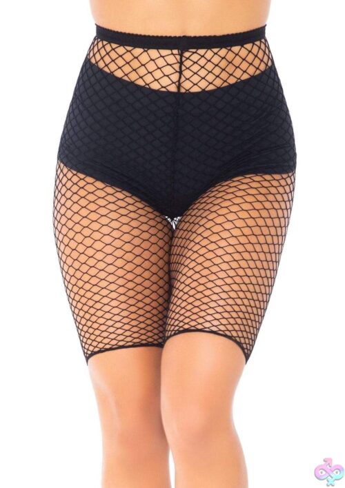 Industrial Fishnet Biker Shorts - Image 2