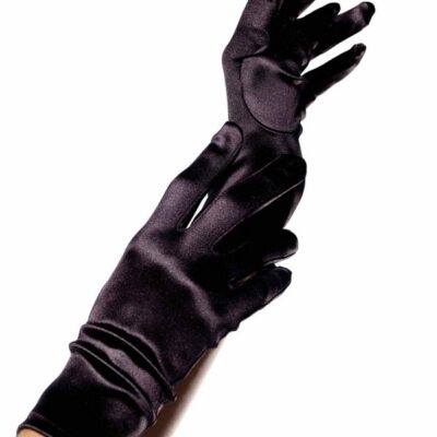 Satin Wrist Length Gloves by Leg Avenue — length gloves for lingerie and intimate wear