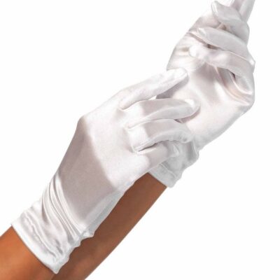 Satin Wrist Length Gloves