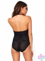 Daisy Lace Snap Crotch Full Back Bodysuit