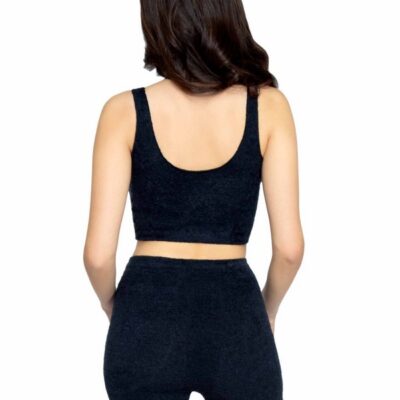 3 Piece Ultra Soft Cozy Knit Cropped Tank Boyshorts and Matching Knee Socks