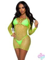 Supreme Fence Net Long Sleeved Mini Dress