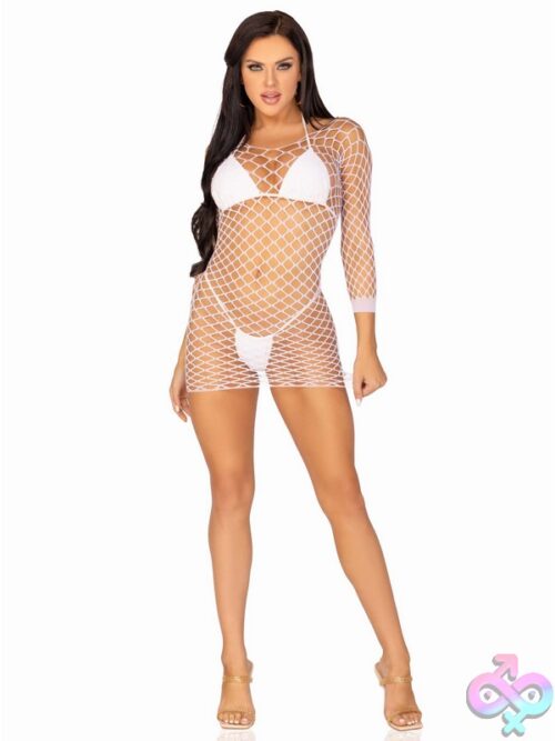 Supreme Fence Net Long Sleeved Mini Dress