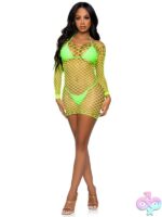 Supreme Fence Net Long Sleeved Mini Dress