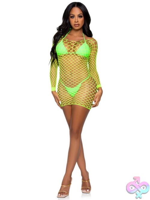 Supreme Fence Net Long Sleeved Mini Dress