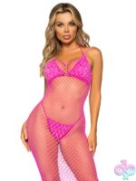 Woven Twist Net Backless Maxi Dress